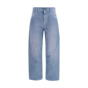 Blue Cotton Relaxed Fit Jeans