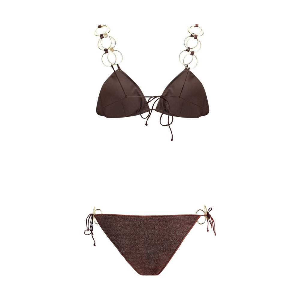 Brown Polyamide Bikini