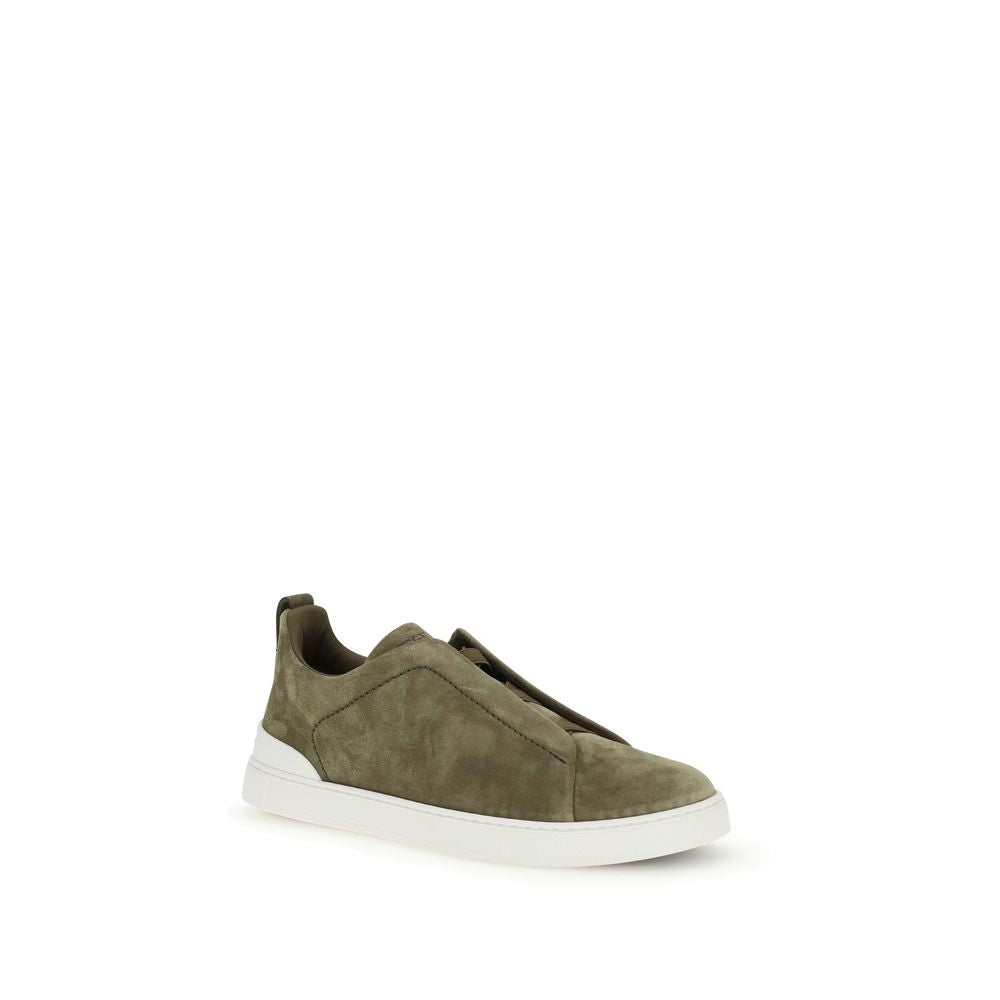 Bicolor Calf Leather Bos Taurus Low Top Sneakers