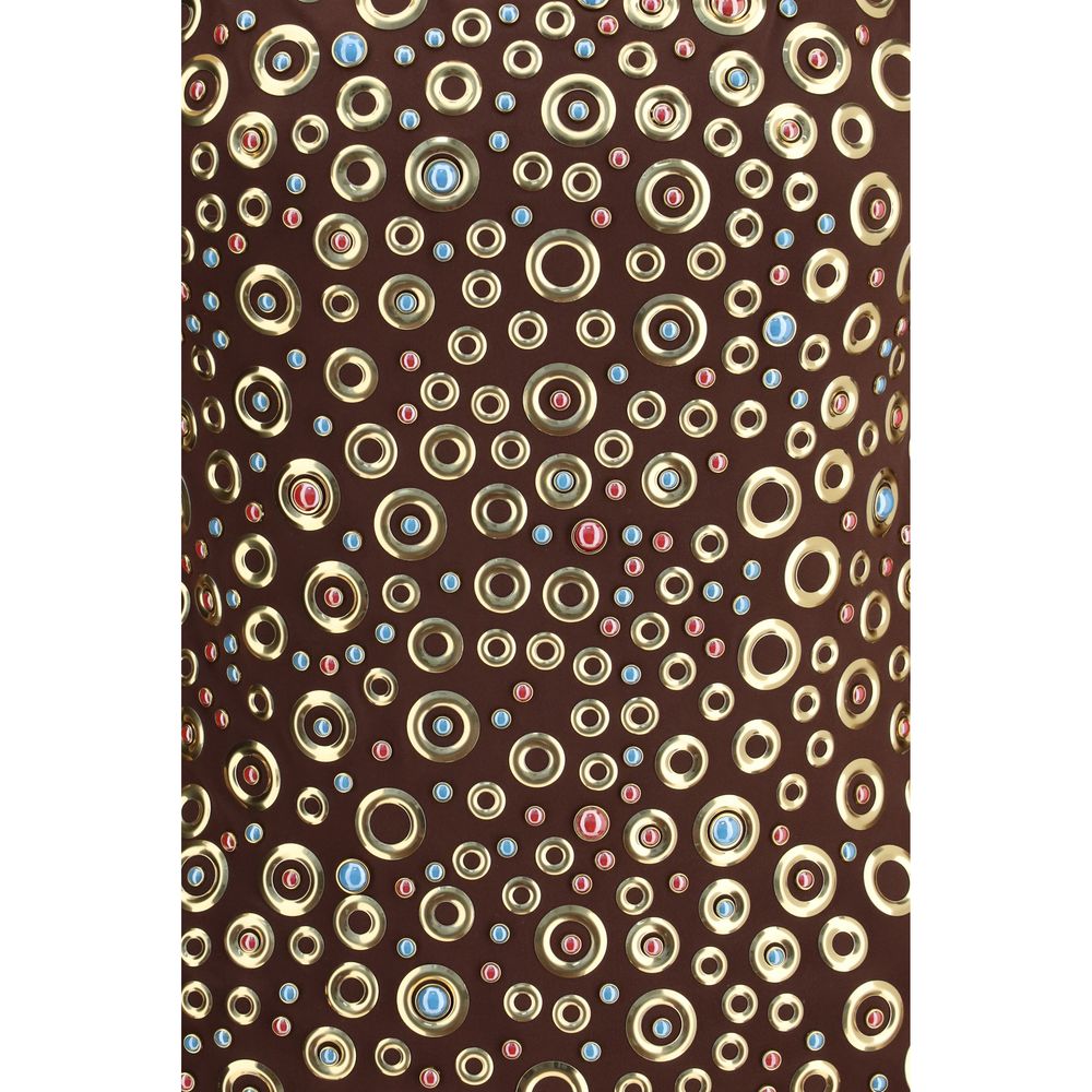 Brown Polyamide One-Piece Swimsuit