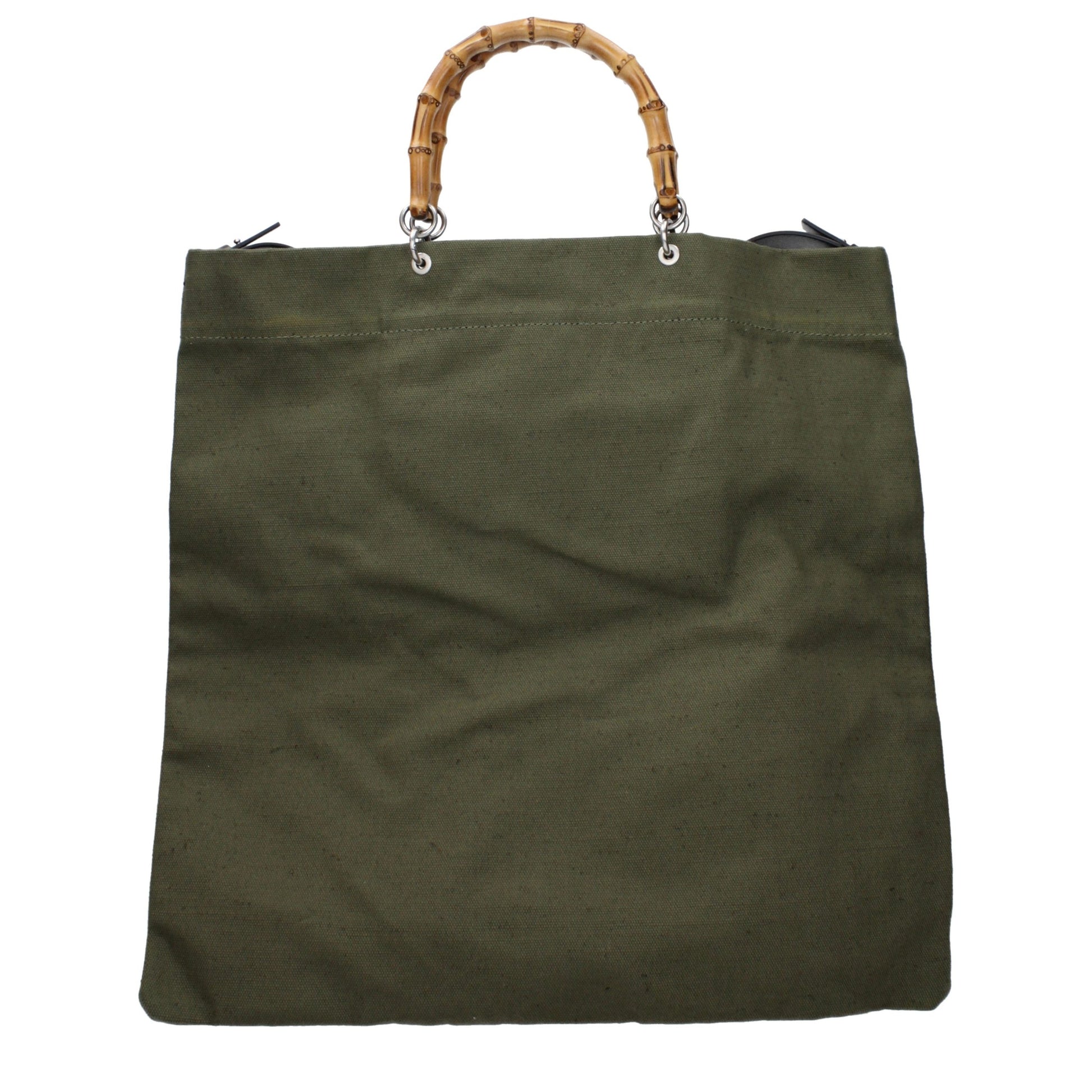 Green Fabric Handbag