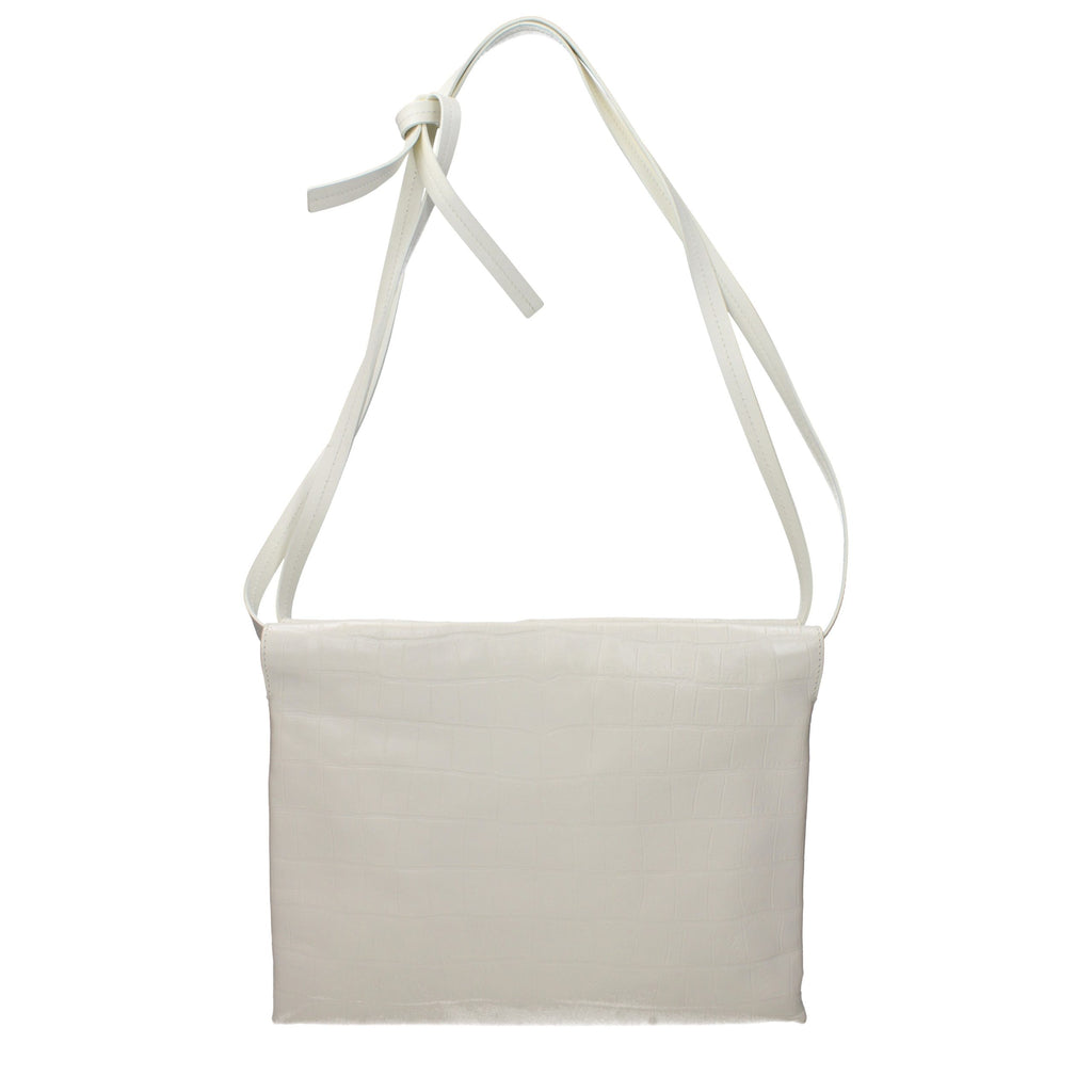 Beige Leather Crossbody Bag