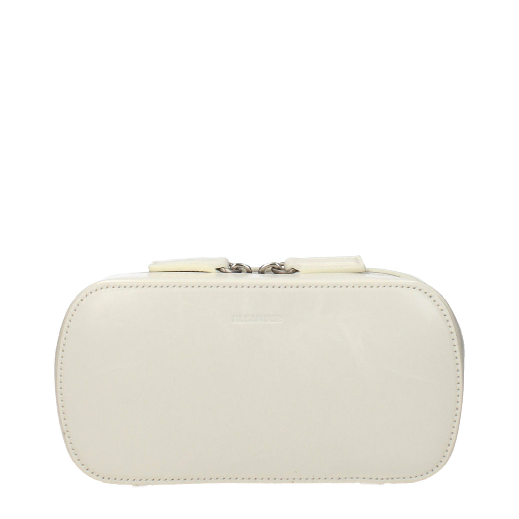 Beige Leather Crossbody Bag