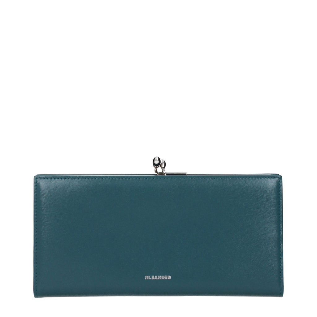 Blue Leather Wallet