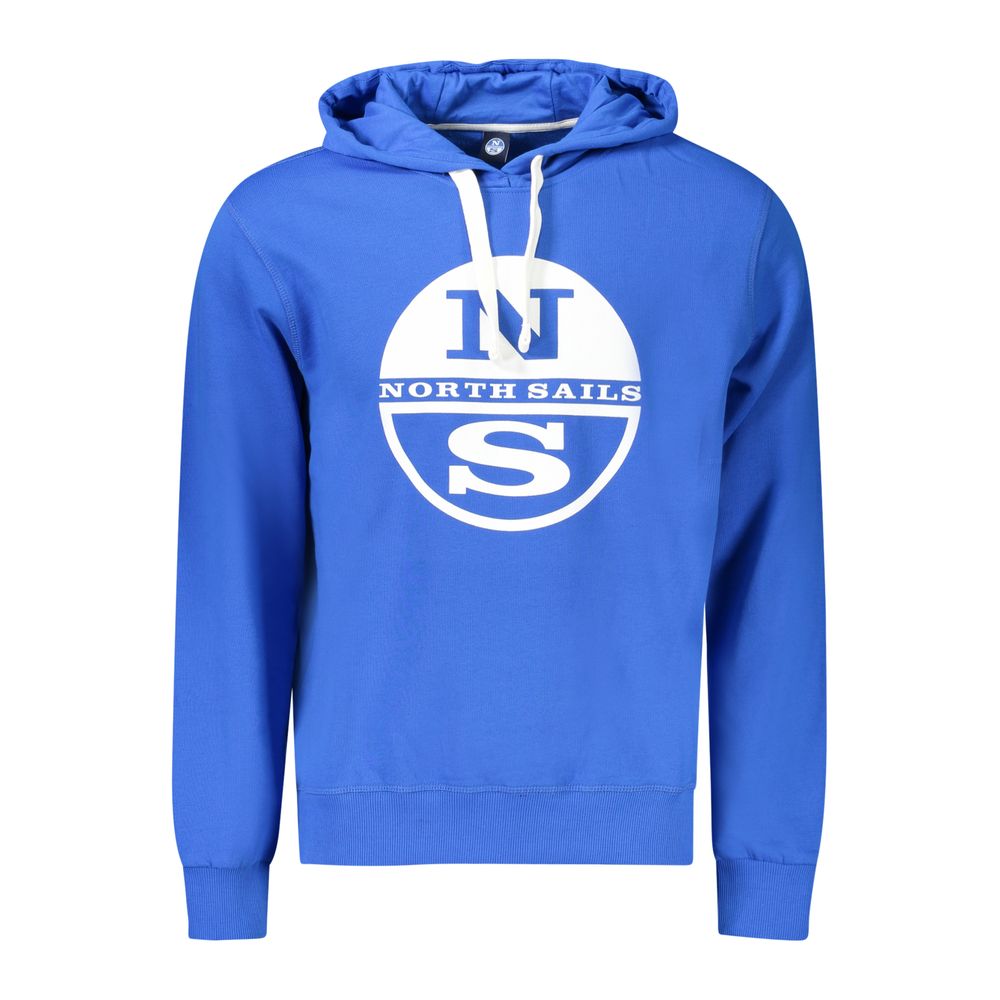 Blue Cotton Men's Hoodie