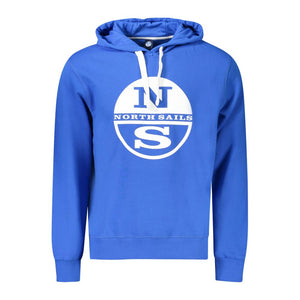 Blue Cotton Men's Hoodie