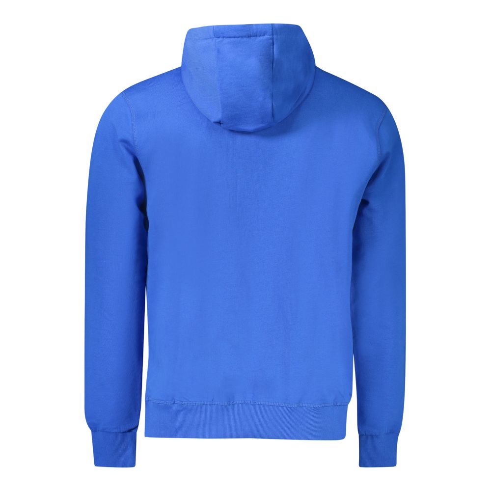 Blue Cotton Men's Hoodie