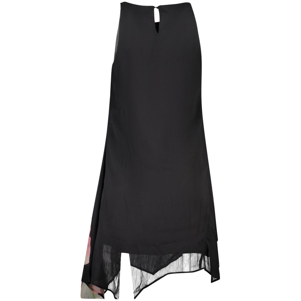 Black Polyester Women Dress