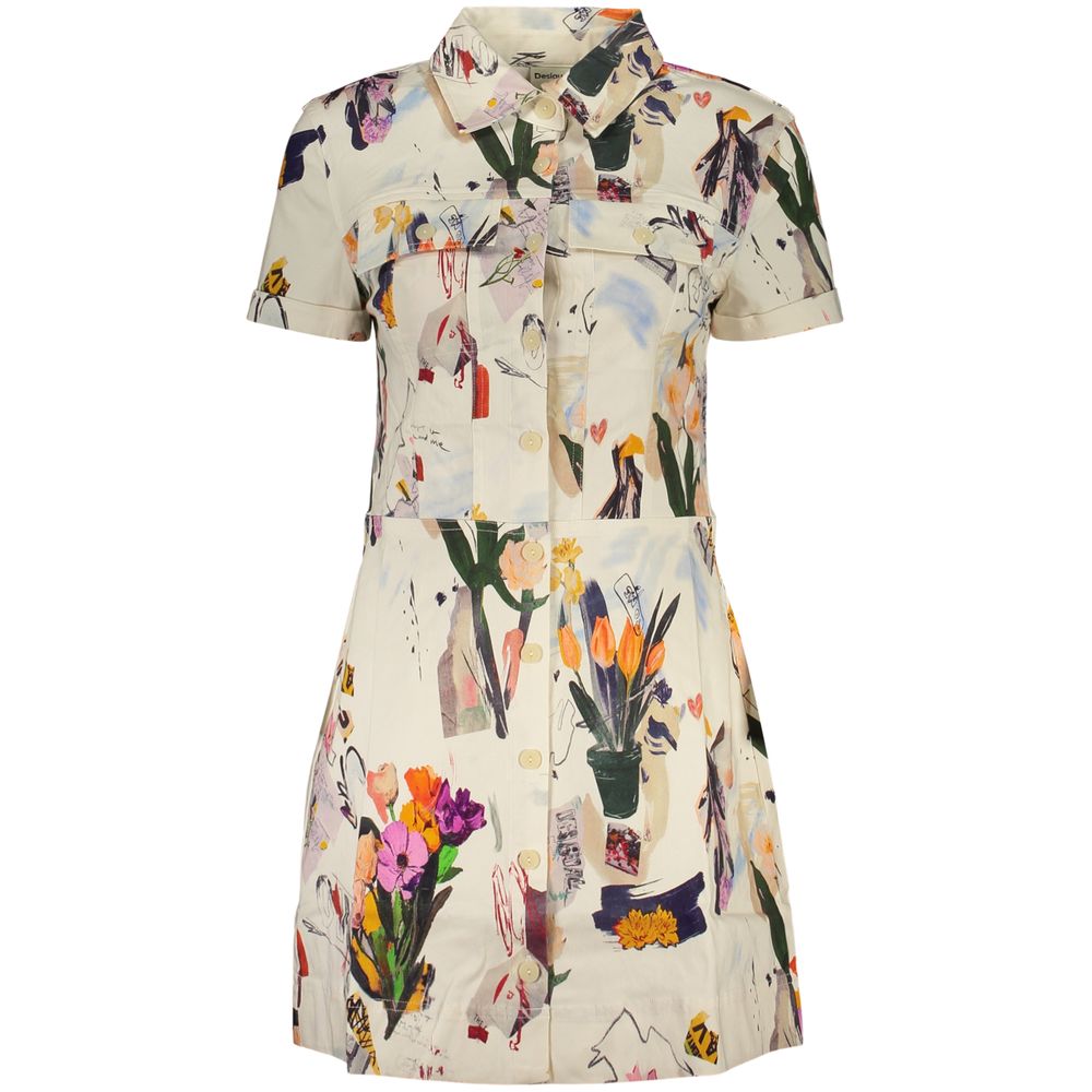 White Viscosa Women Dress