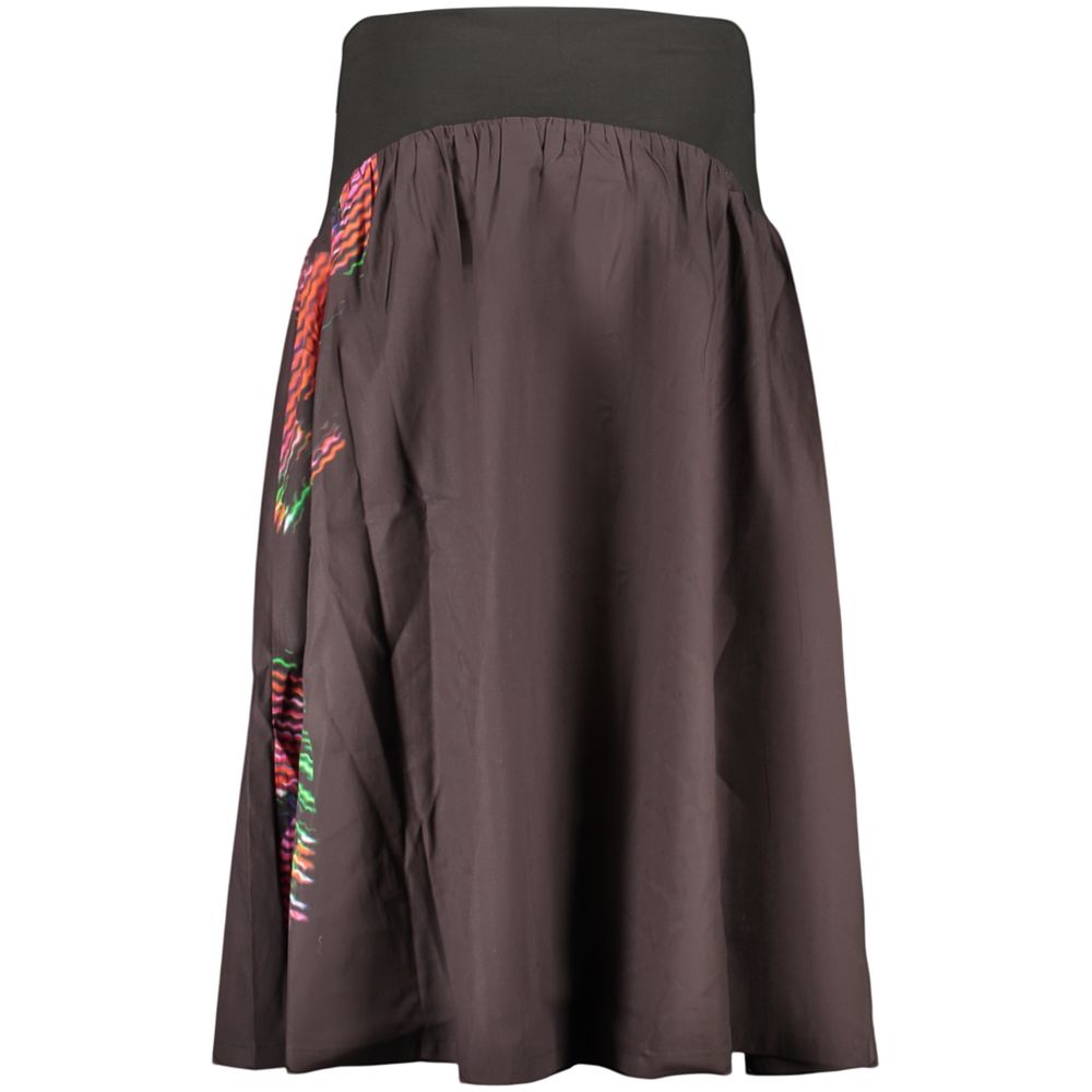 Black Cotton Women Skirt