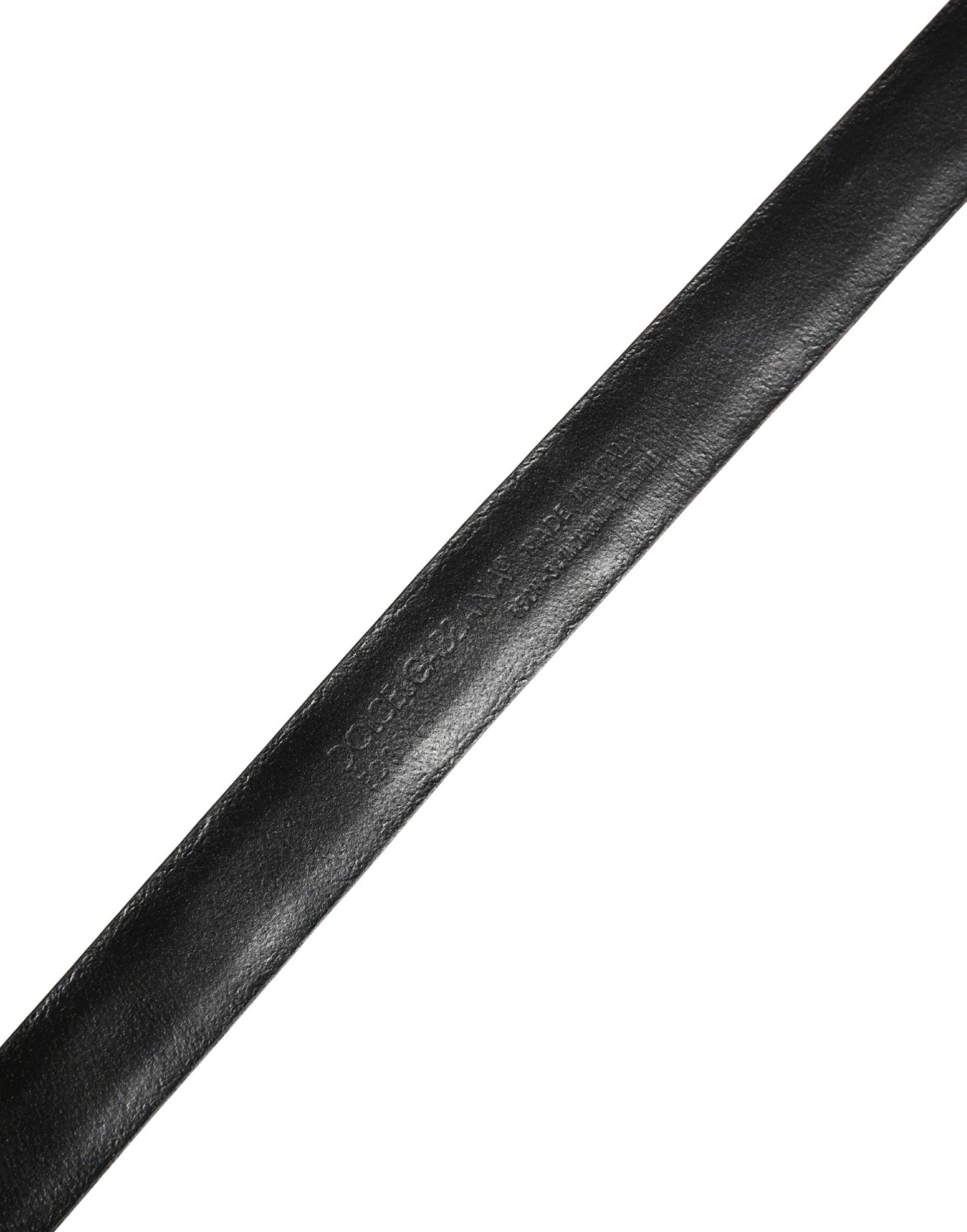 Brown Leather Silver Tone Metal Buckle Belt