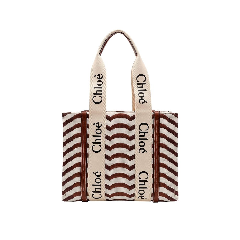 Beige Linen Tote Bag