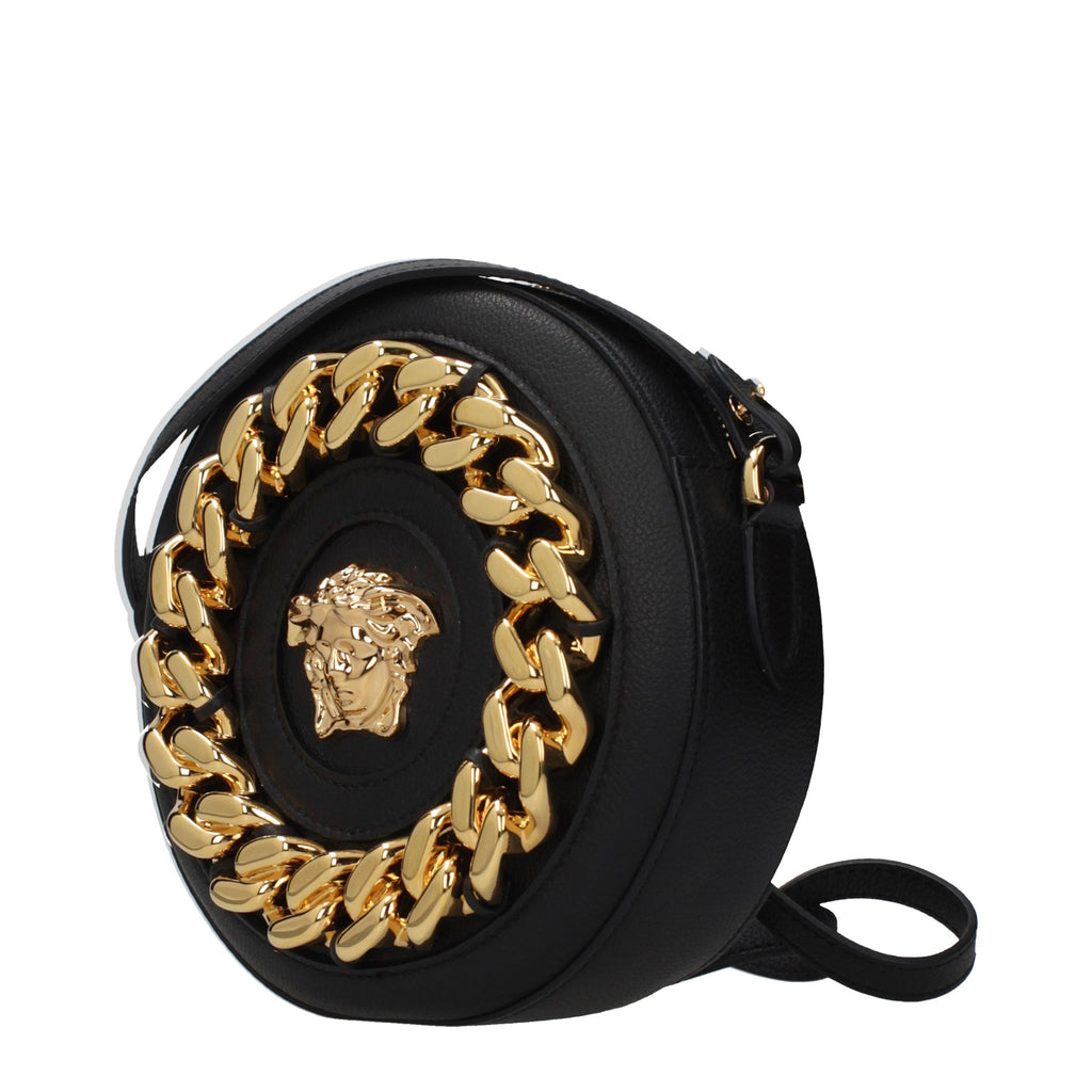 Black Leather Crossbody Bag