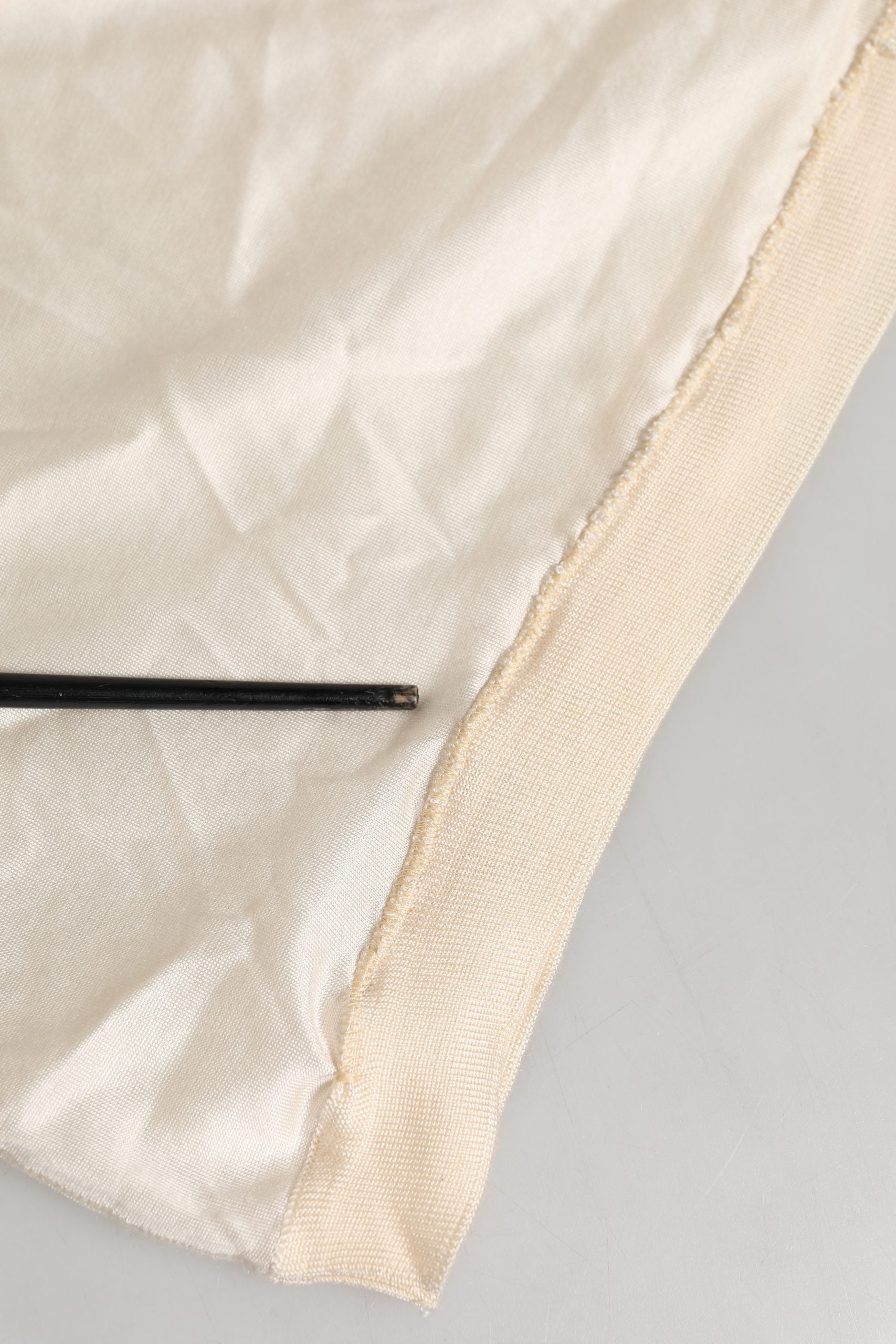 Off White Silk Henley Short Sleeves T-shirt