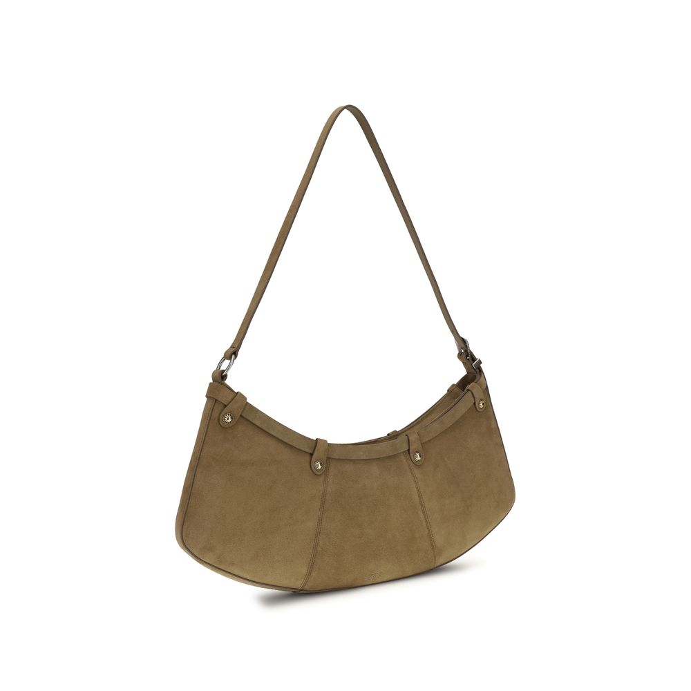 Beige Calf Leather Bos Taurus Shoulder Bag