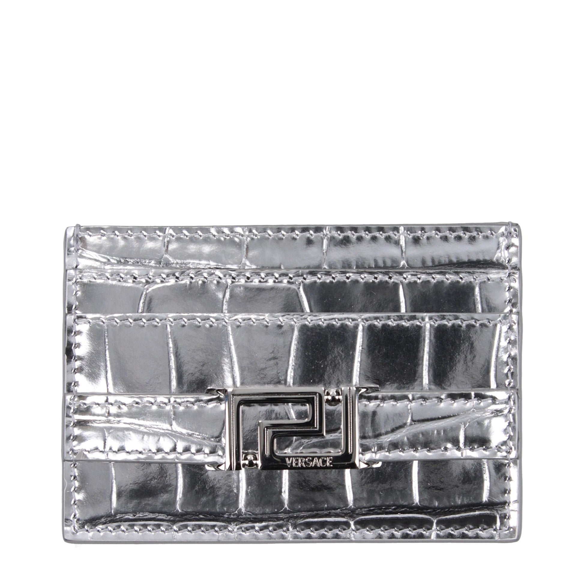 Gray Leather Cardholder