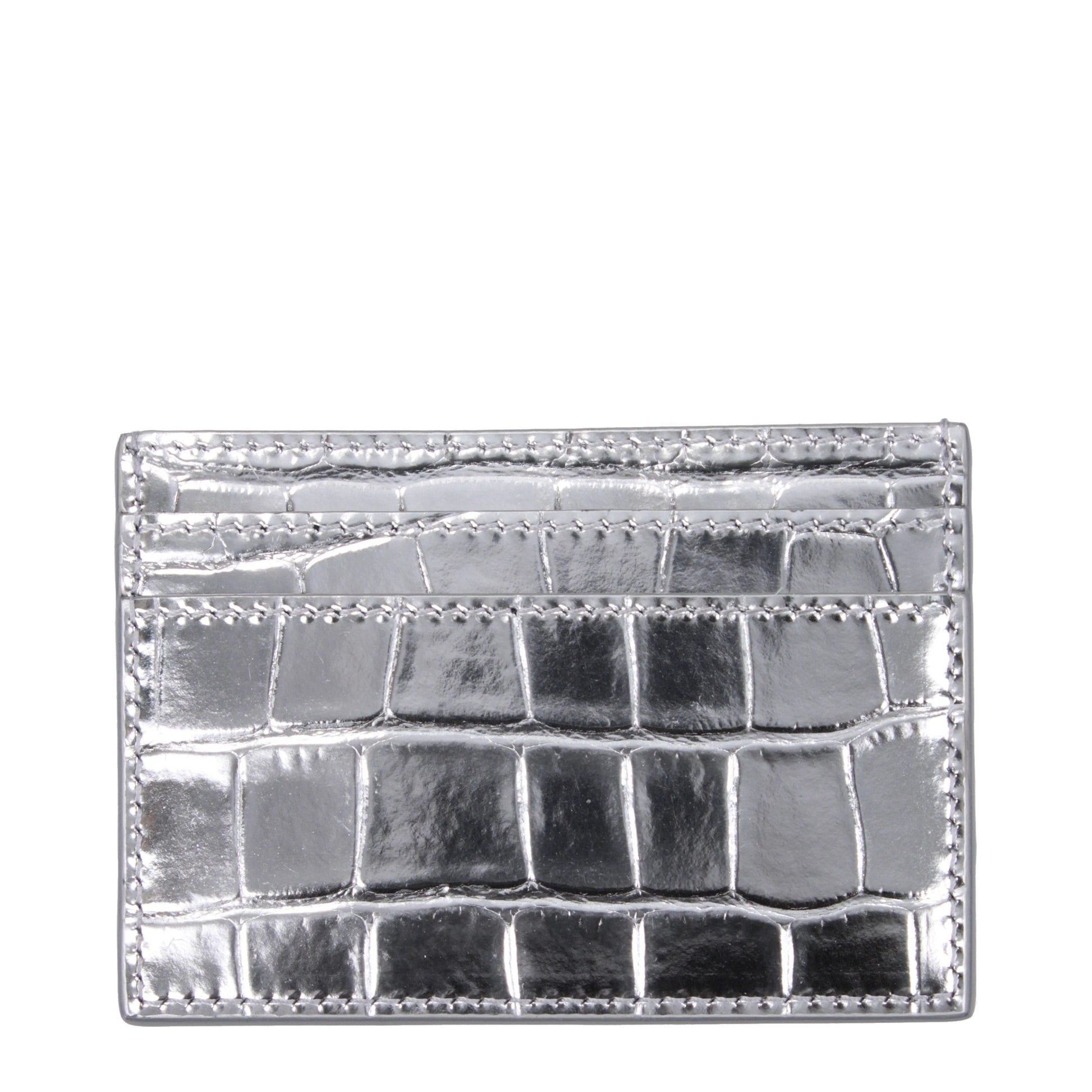 Gray Leather Cardholder
