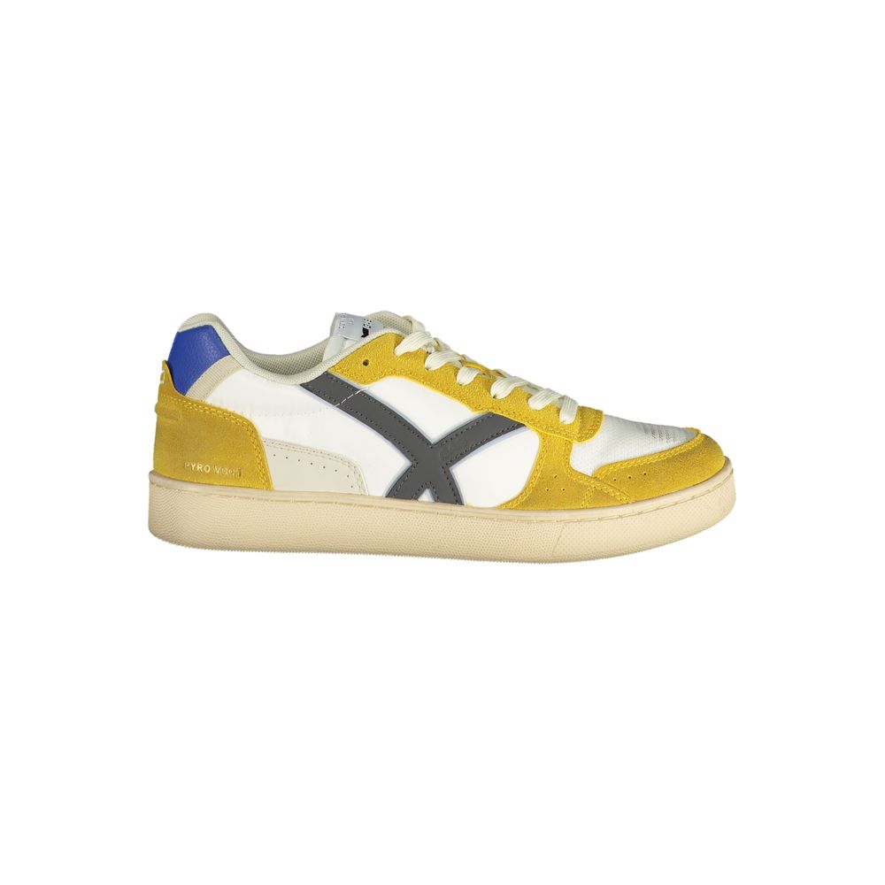 White Polyester Men Sneaker