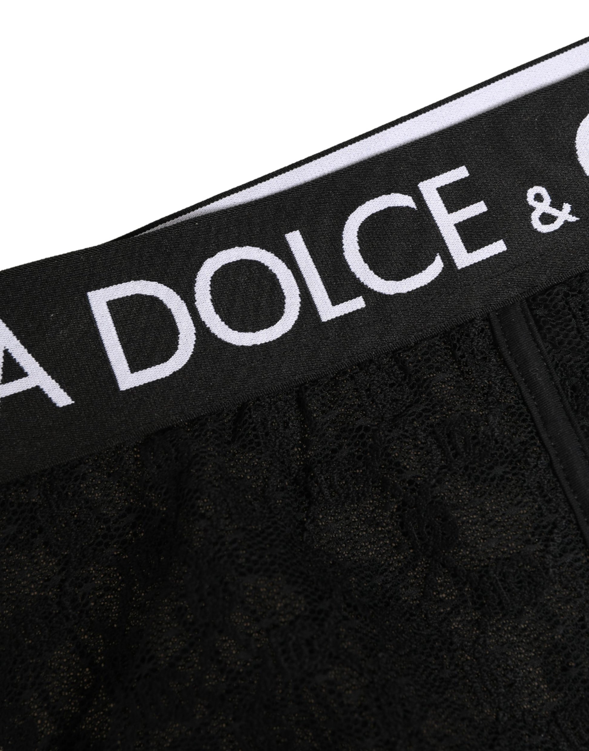 Black Nylon DG Logo Men Brando Brief Underwear