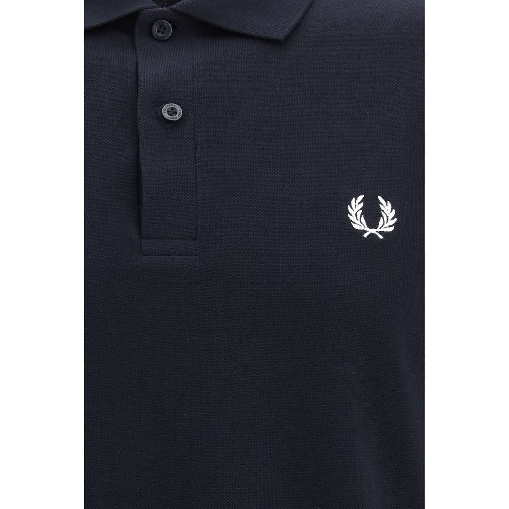 Blue Cotton Polo Shirt