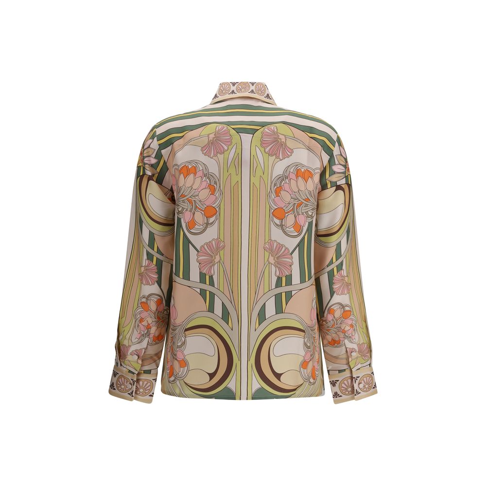 Multicolor Silk Pattern Shirt