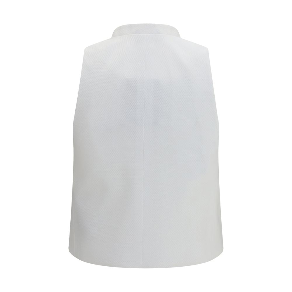 White Cotton Waistcoat