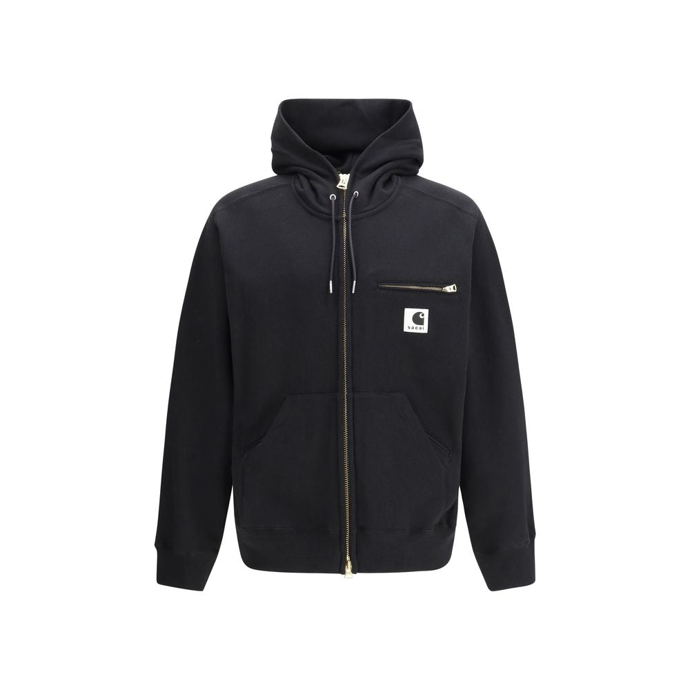 Black Cotton Sweatshirt