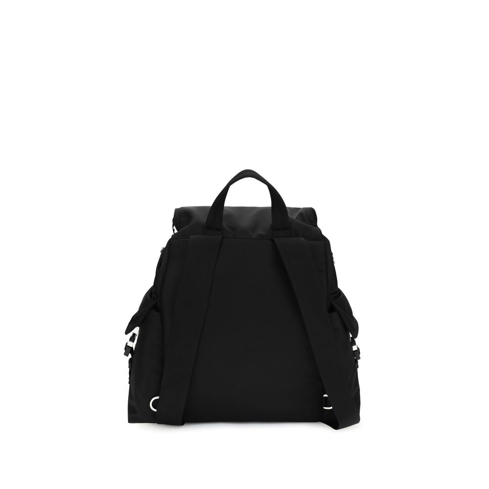Black Recycled Polyamide Backpack