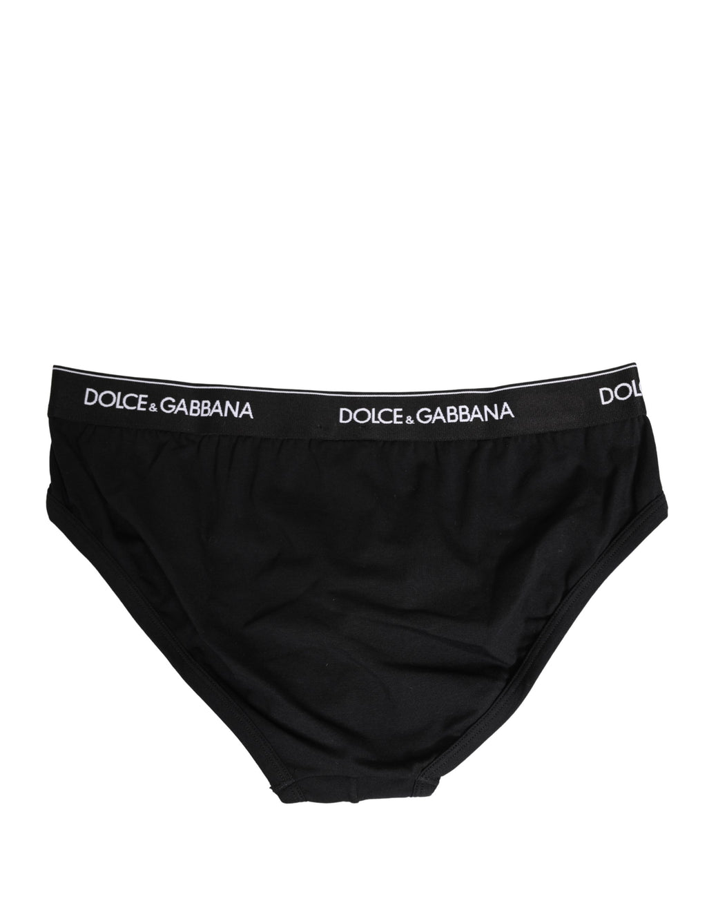 Black Cotton Logo Waistband Briefs Underwear