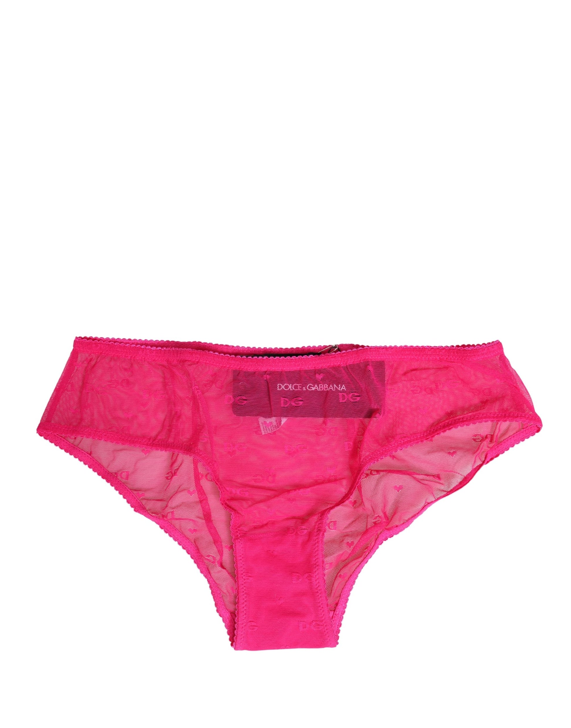 Pink Lace Cheekini Lingerie Panty Brief Underwear