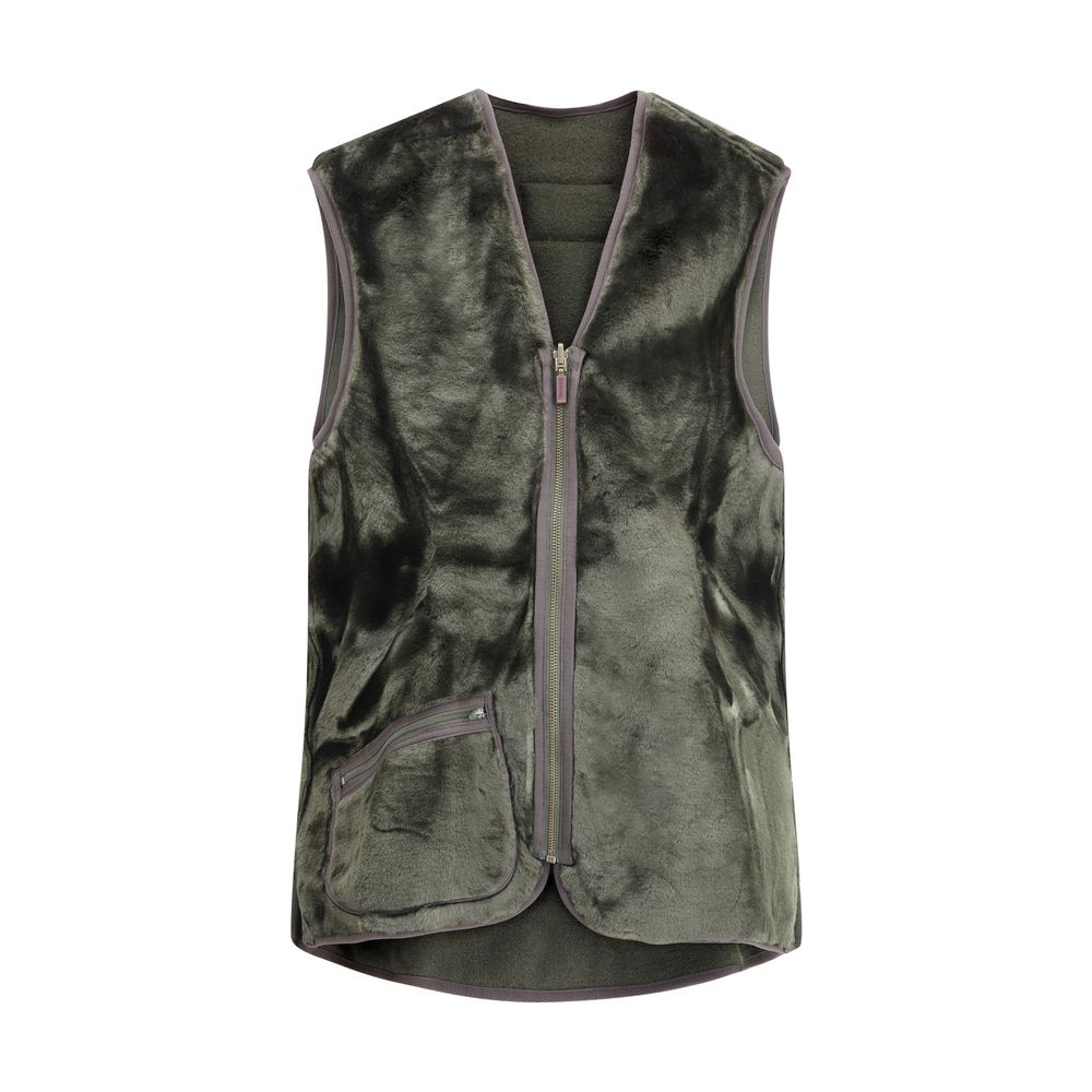 Bicolor Marabou Sleveless Jacket