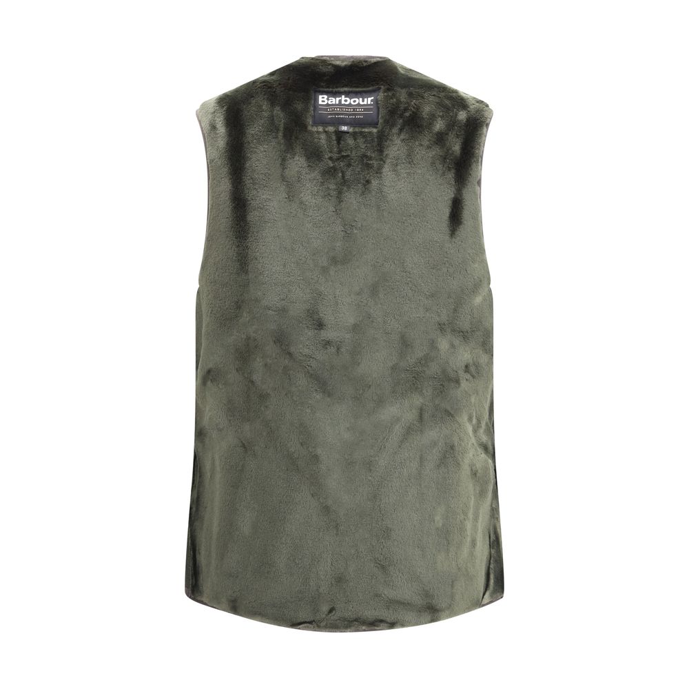 Bicolor Marabou Sleveless Jacket
