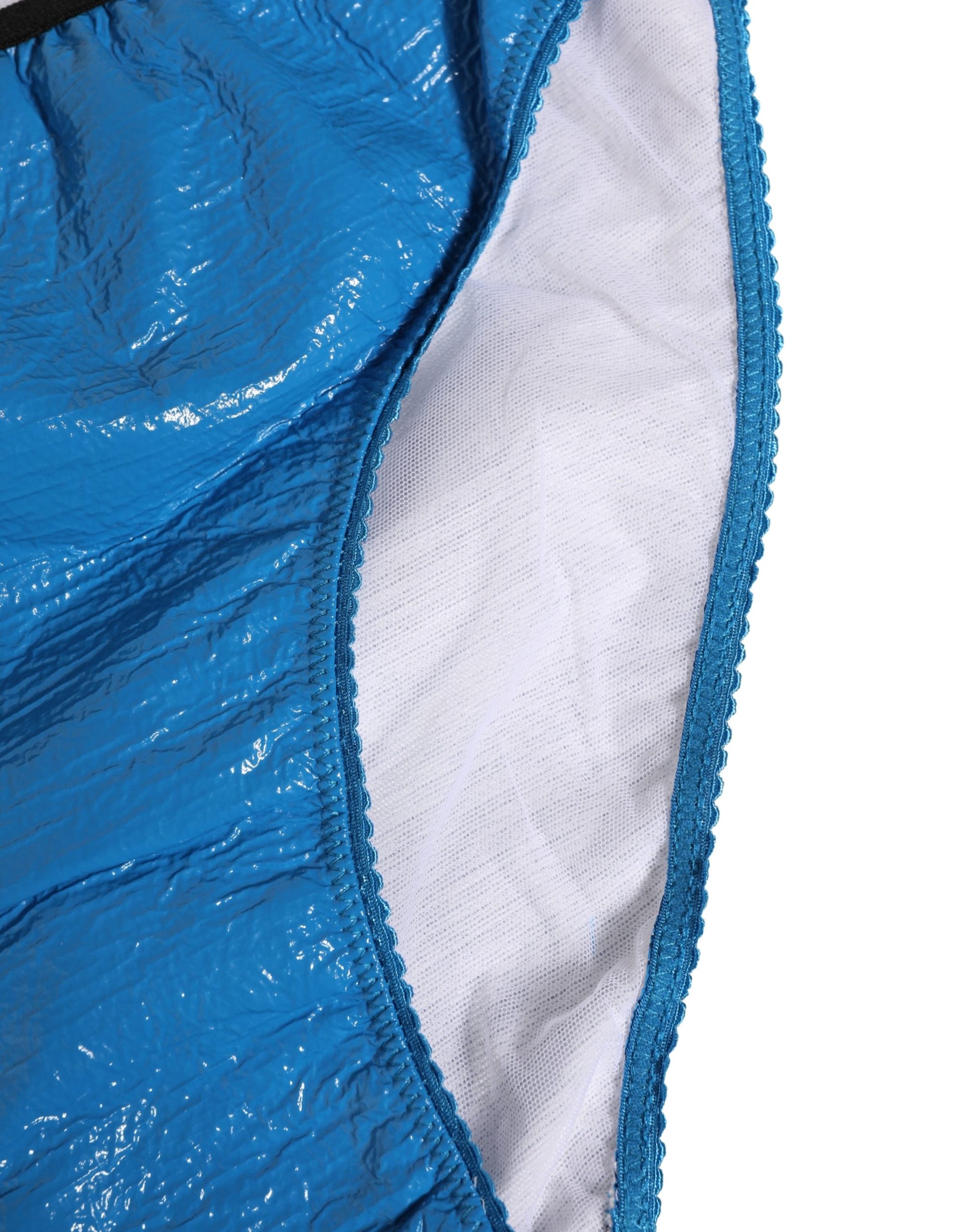 Blue Logo Waistband High Waist Brief Underwear