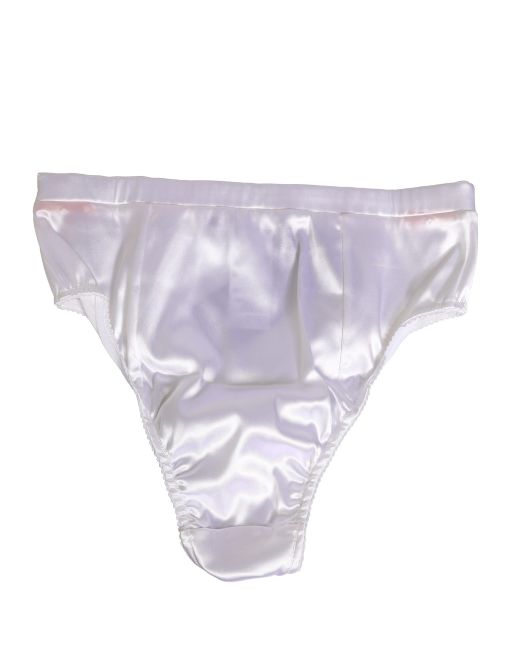 White Silk Satin Lingerie Panty Brief Underwear