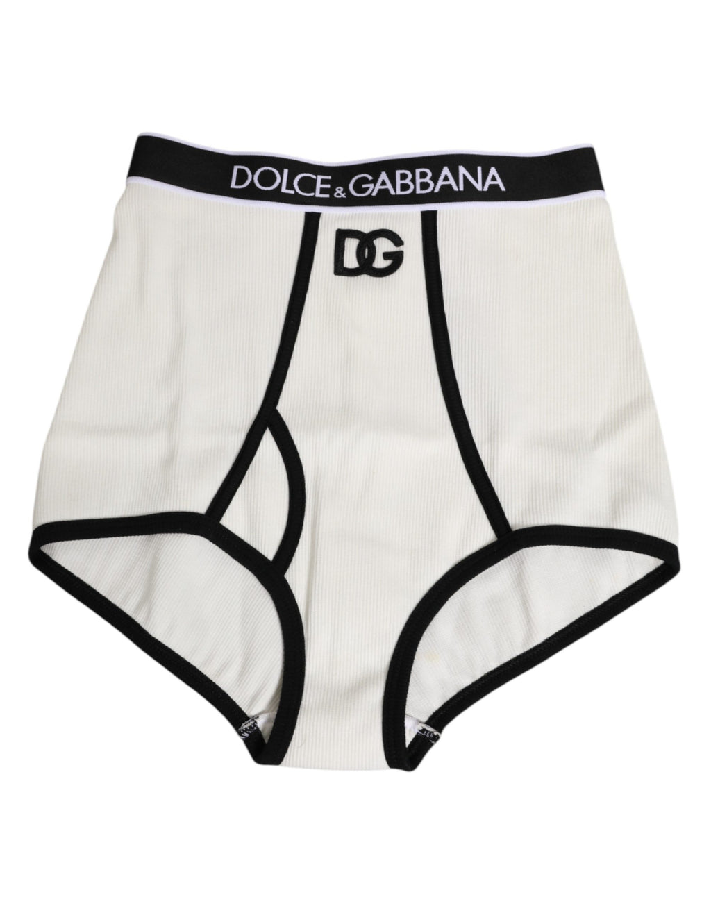 White Cotton Logo Waistband Culotte  Underwear