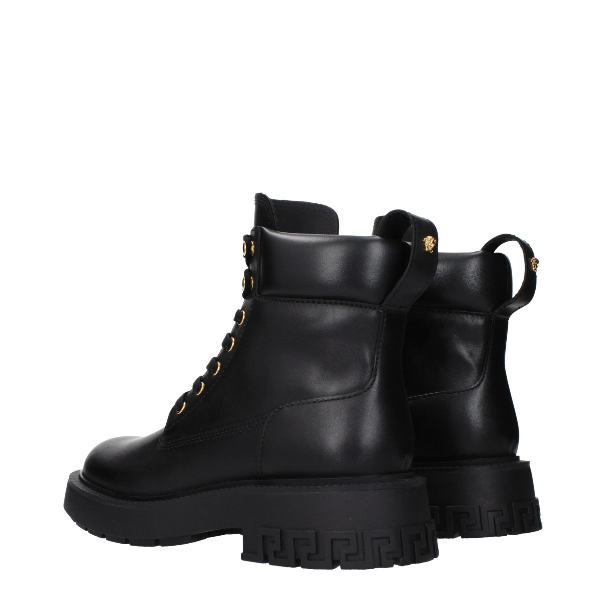 Black Leather Ankle Boots