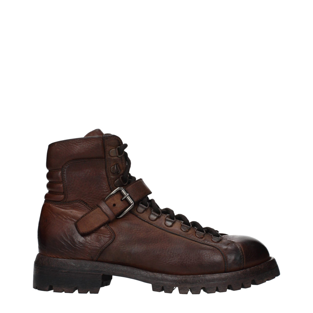 Brown Leather Ankle Boots