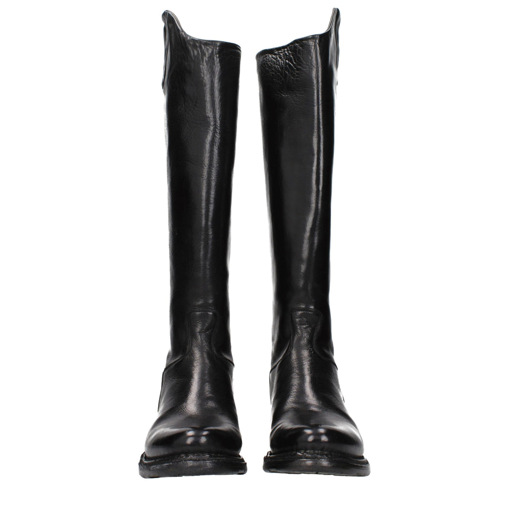 Black Leather Over The Knee