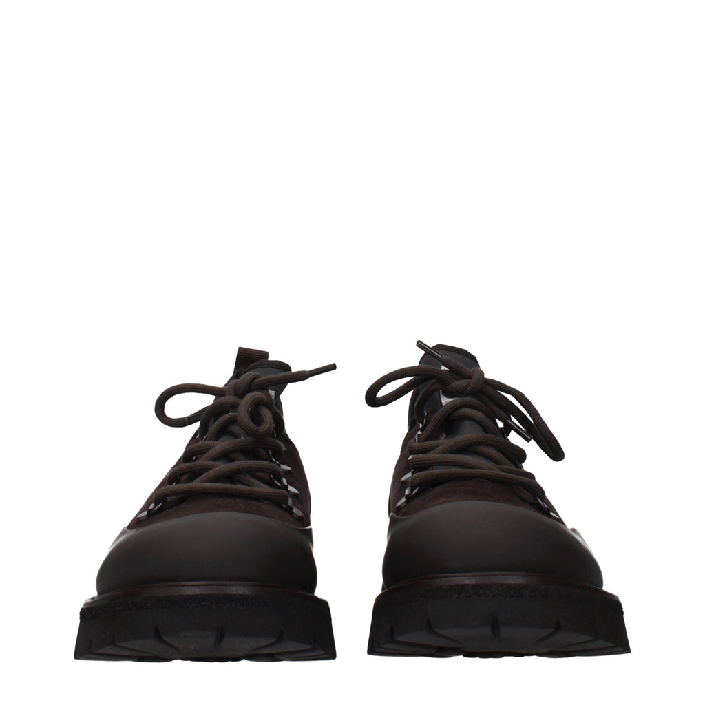 Brown Leather Athletic Sneakers