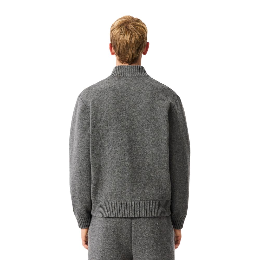 Gray Wool Cardigan