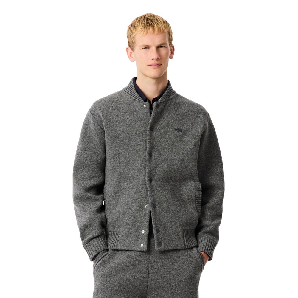 Gray Wool Cardigan