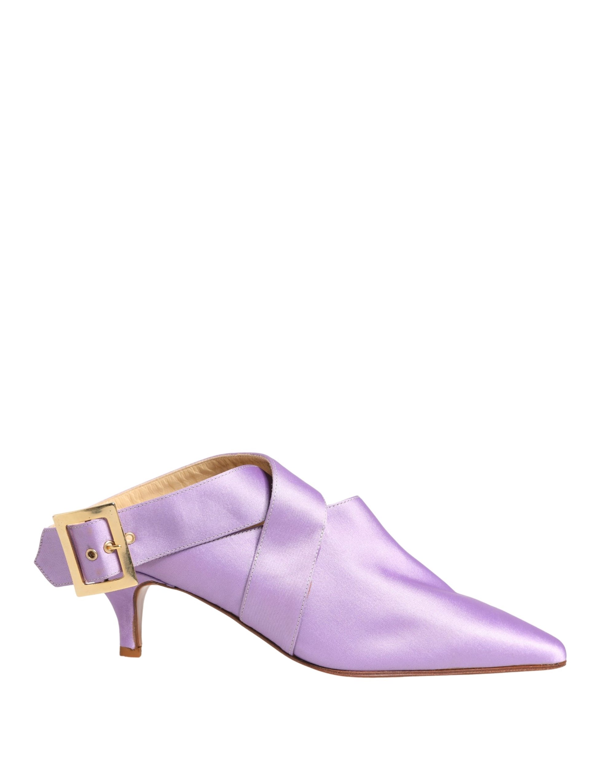 Purple Satin Sandals Shoes
