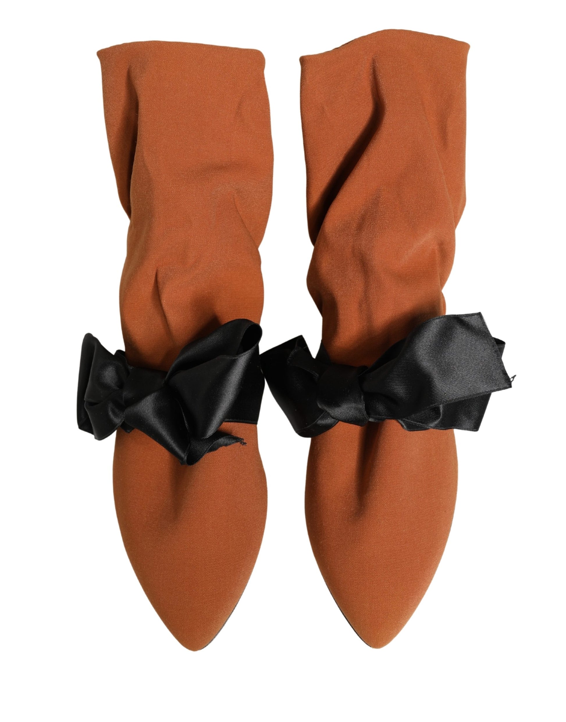 Brown Black Suede Boots Shoes