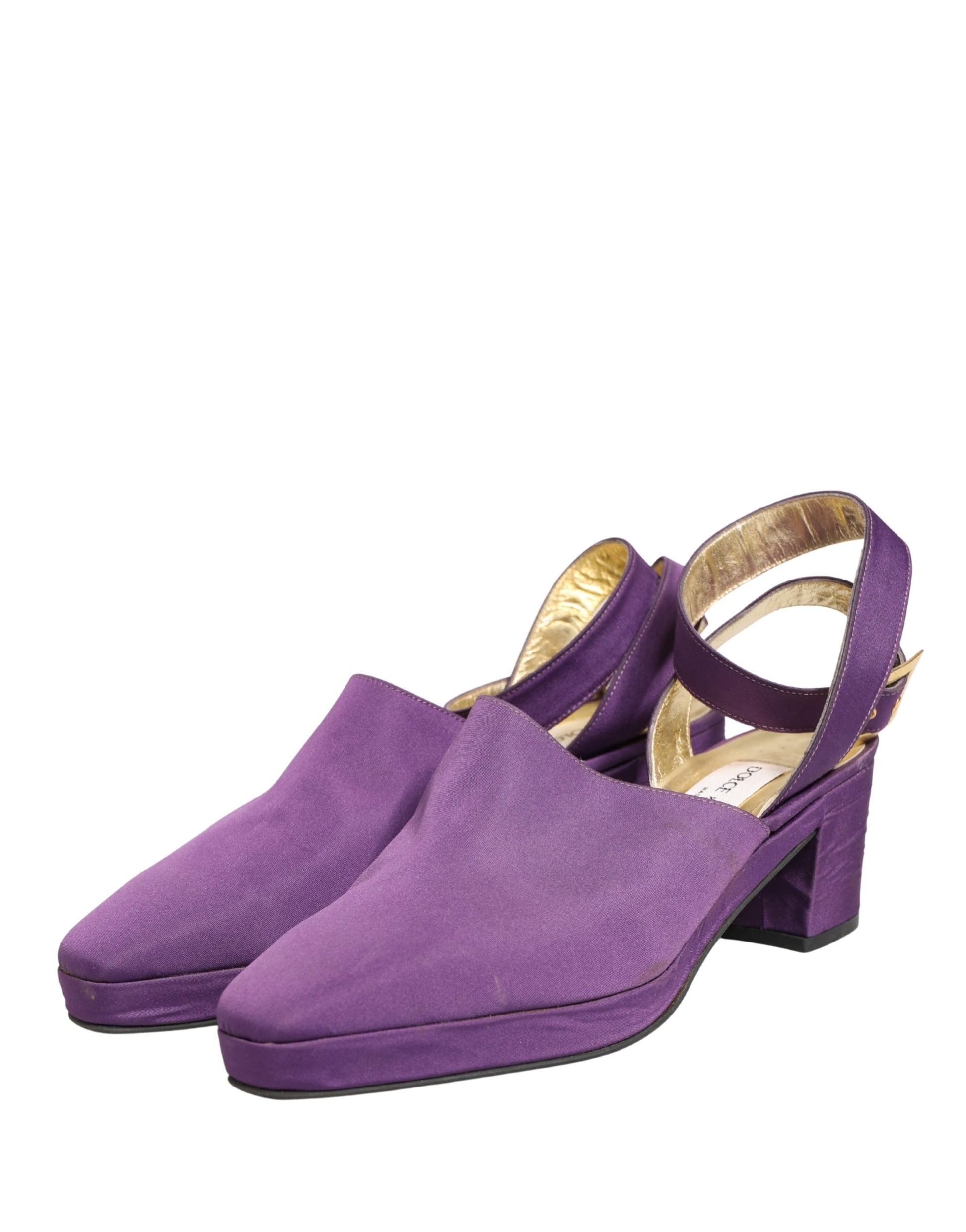 Purple Suede Sandals Shoes
