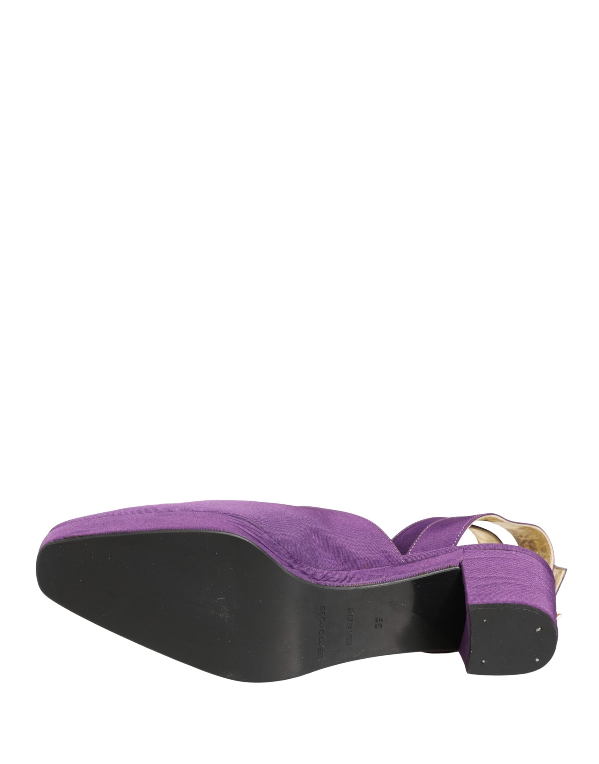 Purple Suede Sandals Shoes