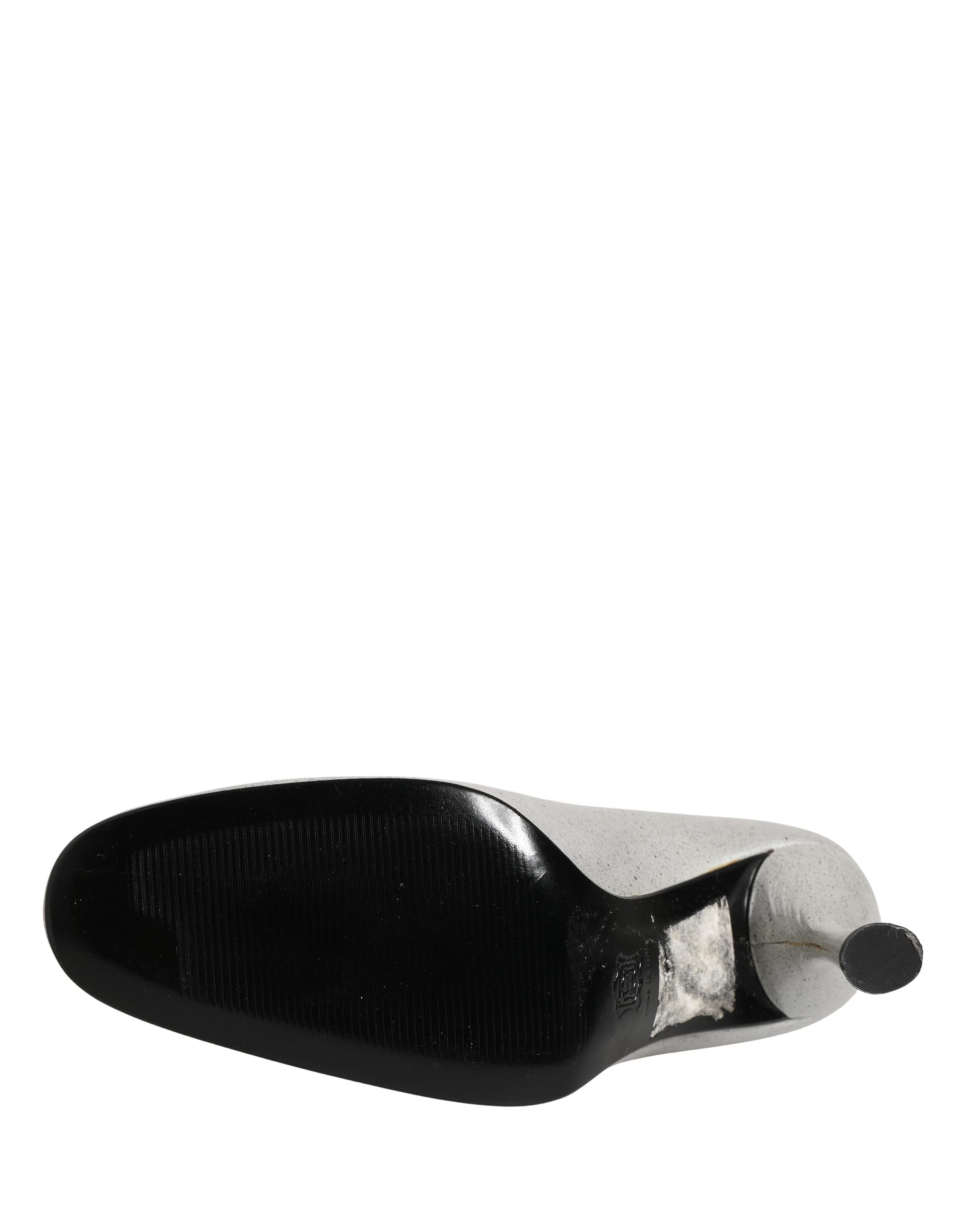 White Leather High Heels Women Pumps Shoes