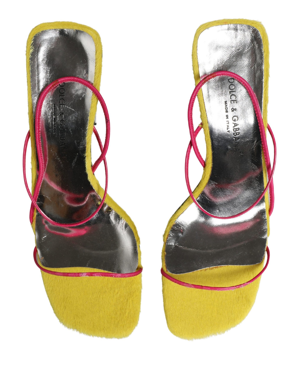 Multicolor Leather Block Heels Sandals Shoes