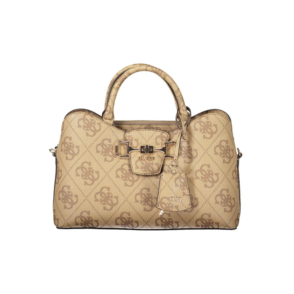 Black Polyurethane Women Handbag