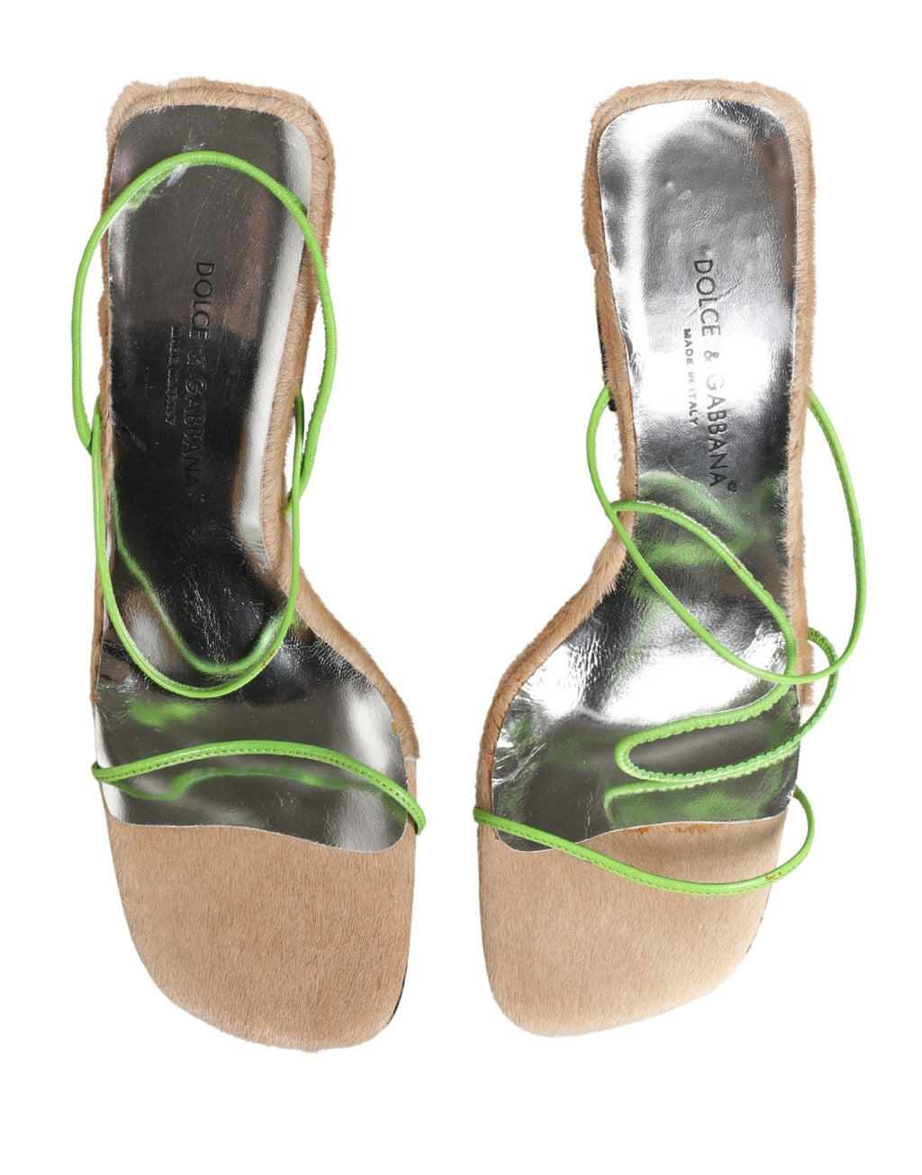 Multicolor Leather Block Heels Sandals Shoes