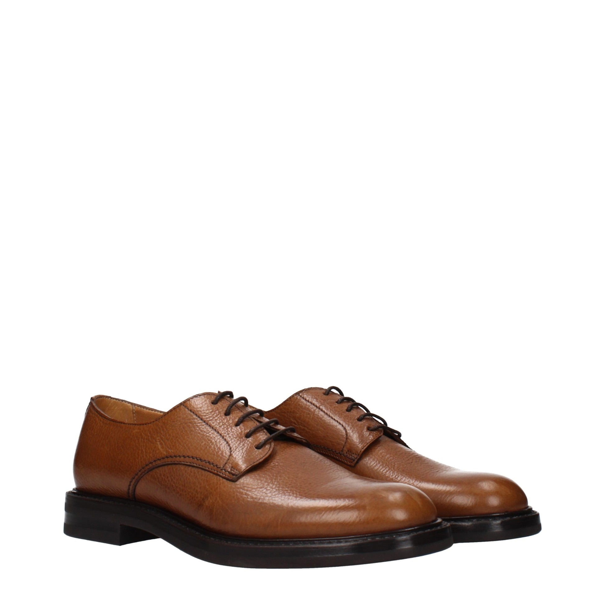 Brown Leather Oxfords And Derbies